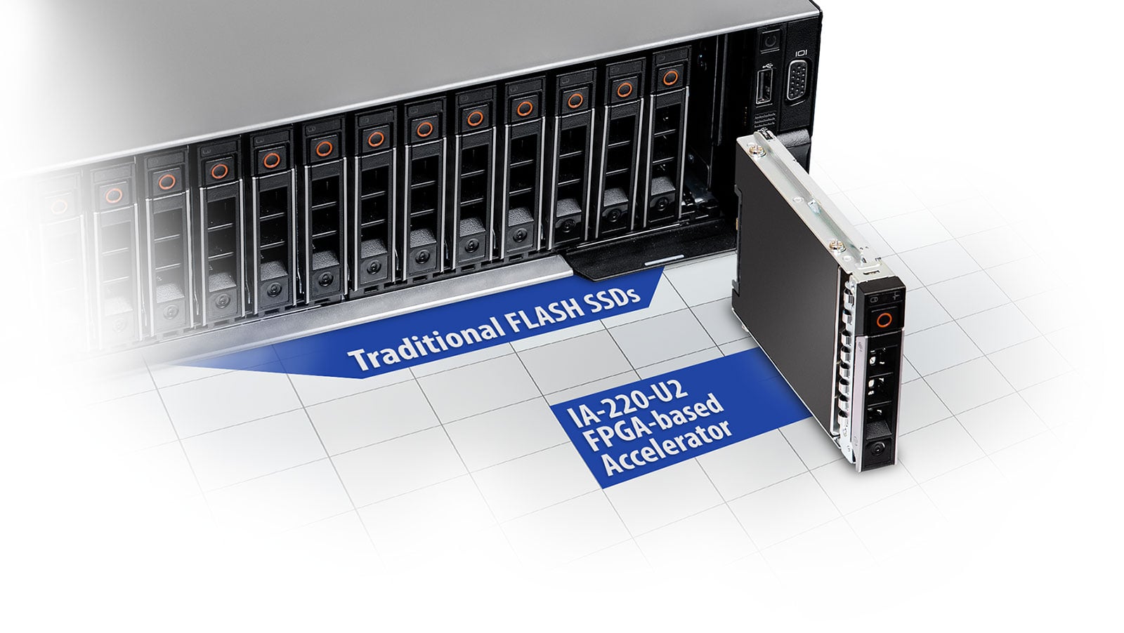 IA-220-U2 NVMe server with U.2 drive